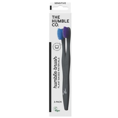 HUMBLE BRUSH SENSITIVE, dantų šepetėlis, augalinės kilmės, 2 vnt