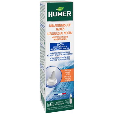 HUMER 050, hipertoninis tirpalas nuo slogos, 50 ml