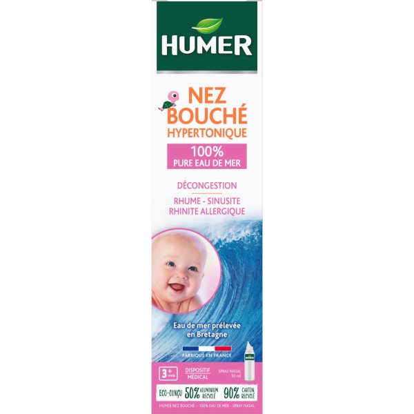 HUMER hipertoninis jūros vanduo kūdikiams ir vaikams, 50 ml