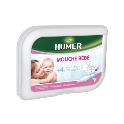 HUMER nosies gleivių aspiratorius, + 4 vienkartiniai antgaliai, 1 vnt