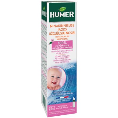 HUMER, užsikimšusiai nosiai kūdikiams ir vaikams nuo 3 mėn., 50 ml