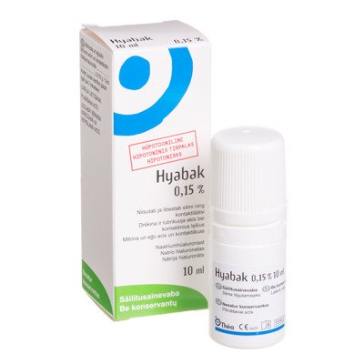 HYABAK, akių lašai, 10 ml