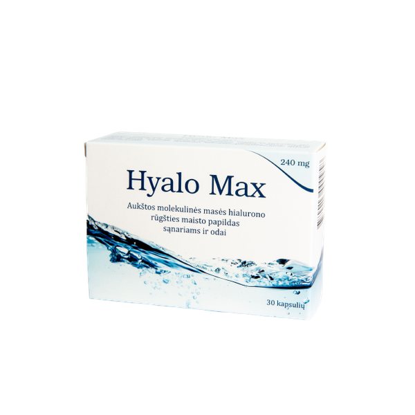HYALO MAX maisto papildas, 30 kaps.