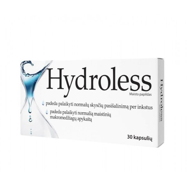 HYDROLESS maisto papildas, 30 kaps.
