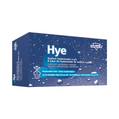 Hye akių lašai dozėmis, N20, 0.5 ml