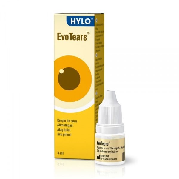 EVOTEARS HYLO, akių lašai, 3 ml