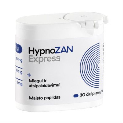 HYPNOZAN EXPRESS, 30 čiulpiamų tablečių