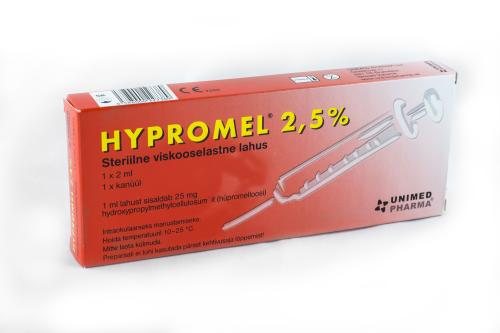 Hypromel 2.5% SOL N1 (UNIMED PHARMA), 2 ml