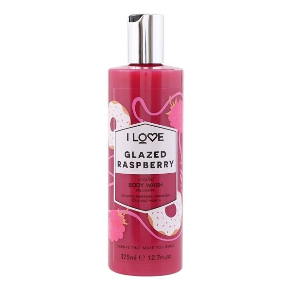 I LOVE kūno prausiklis GLAZED RASBERRY, 350 ml