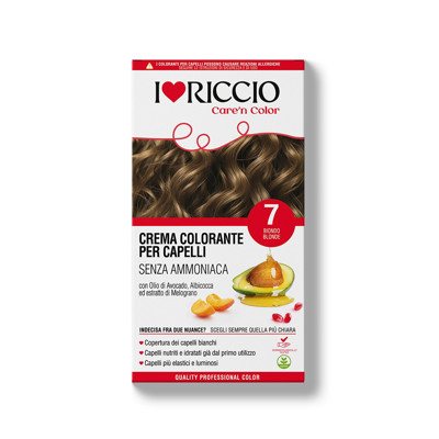 I Love Riccio beamoniakiai plaukų dažai - blondo spalva Nr. 7, ., 145 ml