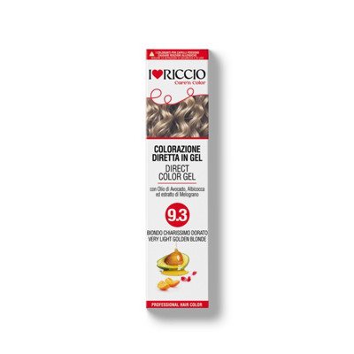 I Love Riccio geliniai tonuojantys dažai plaukams – labai šviesi auksinė spalva Nr. 9.3, ., 100 ml