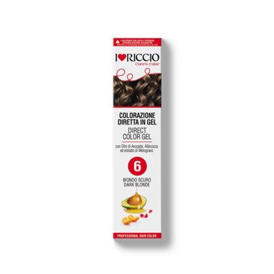 I Love Riccio geliniai tonuojantys dažai plaukams – tamsus blondas Nr. 6, ., 100 ml