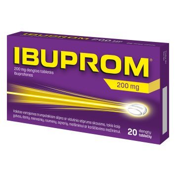 IBUPROM 200 mg dengtos tabletės N20