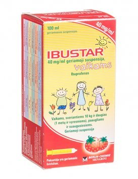 IBUSTAR 40 mg/ml geriamoji suspensija, 100 ml