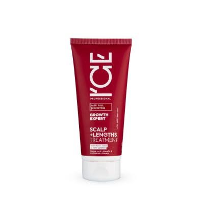 ICE Growth Expert Scalp + Lengths stiprinanti plaukų kaukė su peptidais, 200 ml