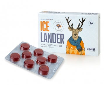 ICELANDER gerklės pastilės N16