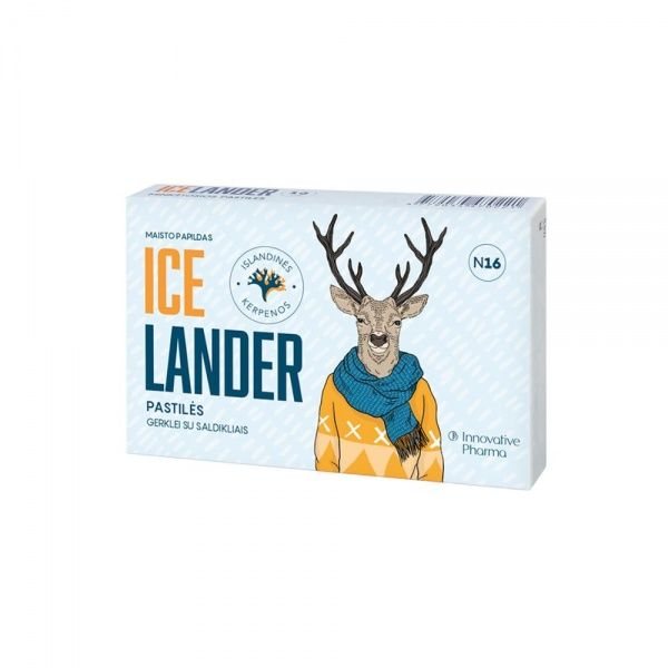 ICELANDER maisto papildas, 16 pastilių