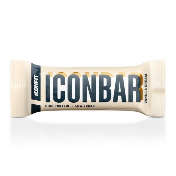 ICONFIT batonėlis ICONBAR, vanilės kremo skonio, 45 g