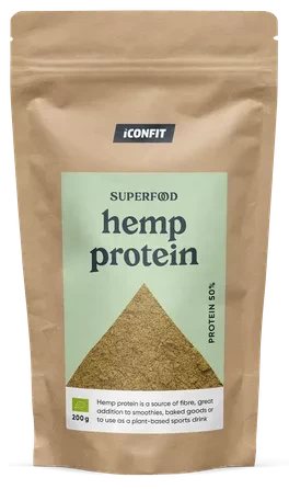 ICONFIT ekologiški kanapių baltymai 50%, 200 g
