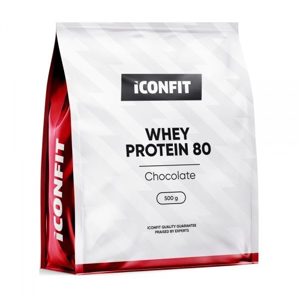 ICONFIT išrūgų baltymai WHEY PROTEIN 80, šokolado skonio, 500 g