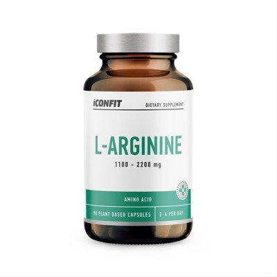 ICONFIT, L-Arginine, 1100 mg, 90 kapsulių