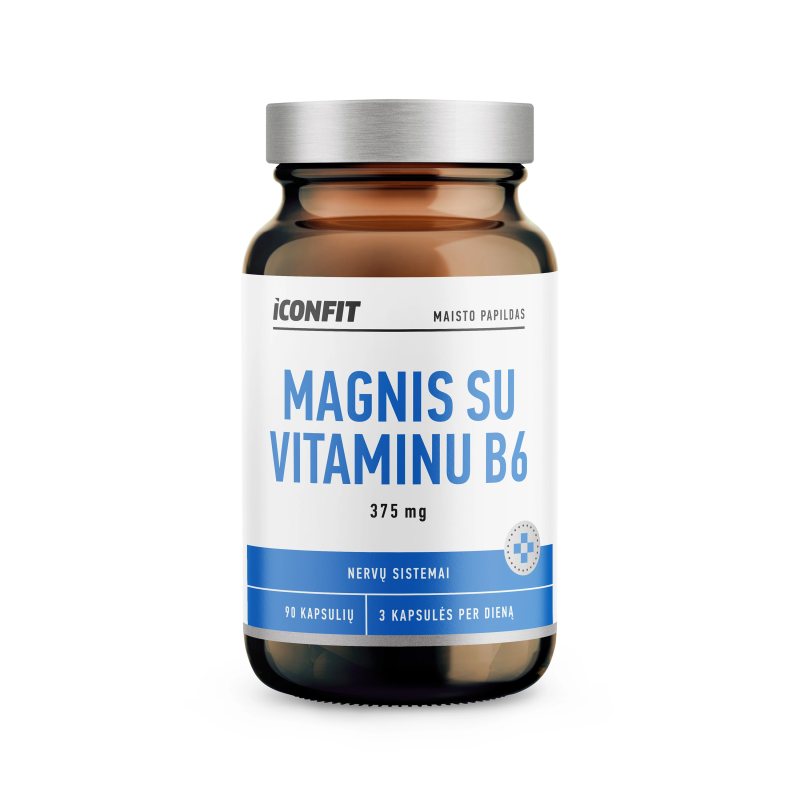 ICONFIT Magnis su Vitaminu B6 375mg kaps. N90, 90 vnt