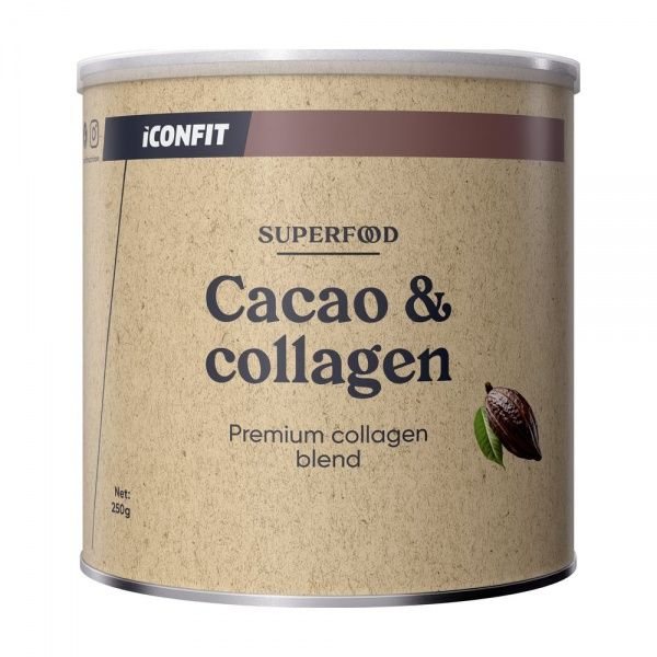 ICONFIT maisto papildas CACAO & COLLAGEN, kakavos skonio, 250 g