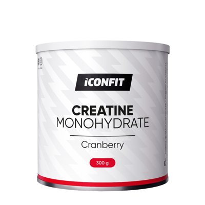 ICONFIT, Mikronizuotas Kreatino Monohidratas - Spanguolių, 300 g