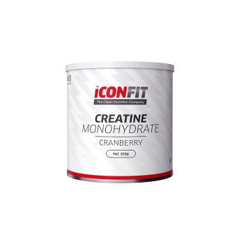ICONFIT mikronizuotas kreatino monohidratas, spanguolių skonio, 300 g