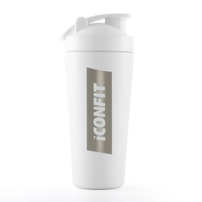 ICONFIT, nerūdijančio plieno plaktuvė, balta, 1 vnt., 800 ml
