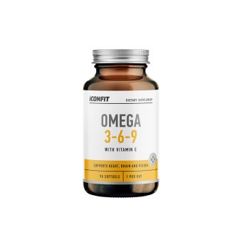 ICONFIT omega 3, 6, 9 su vitaminu E, 1000 MG, 90 minkštų kapsulių