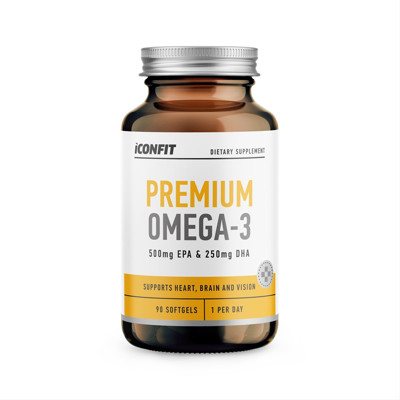 ICONFIT, premium omega 3, 90 kapsulių