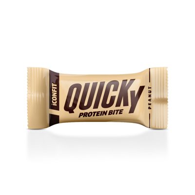 ICONFIT QUICKLY, baltyminis batonėlis, žemės riešutų skonio, 1 vnt., 35 g