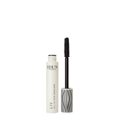 IDUN Minerals apimties suteikiantis ilginantis ir riečiantis blakstienų tušas All in One LIV Nr. 5014, 12 ml