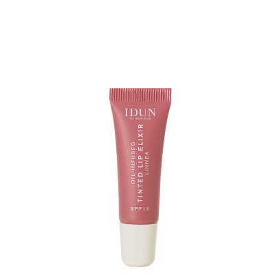 IDUN Minerals atspalvį suteikiantis lūpų aliejus-eliksyras Linnea, 8 ml