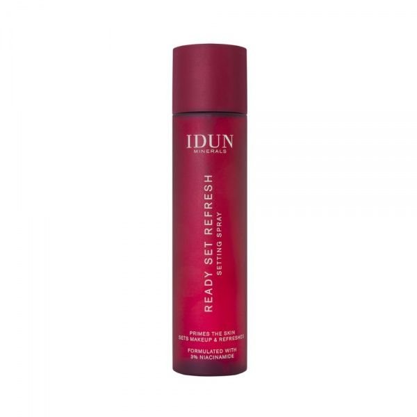 IDUN Minerals daugiafunkcinė veido dulksna su niacinamidu READY SET REFRESH, 100 ml