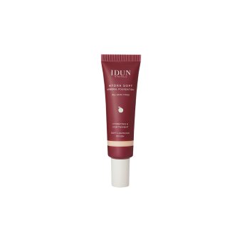 IDUN Minerals Hydra Soft skystas mineralinis makiažo pagrindas Nr. 1252 Saga (Fair Neutral), 30 ml