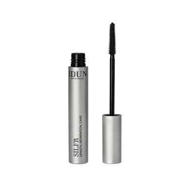 IDUN Minerals ilginantis ir blakstienas atskiriantis tušas, juodos spalvos SILFR Nr. 5011, 10 ml