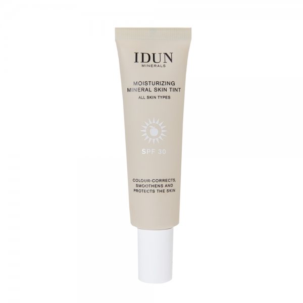 IDUN Minerals SKIN TINT drėkinamasis veido kremas su atspalviu SPF 30, Light Nr. 1411, 27 ml