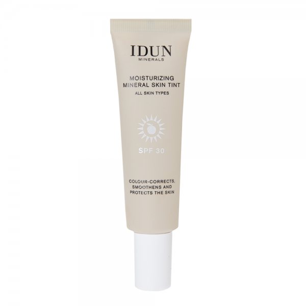 IDUN Minerals SKIN TINT drėkinamasis veido kremas su atspalviu SPF 30, Light/Medium Nr. 1412, 27 ml
