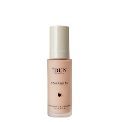 IDUN Minerals skystas makiažo pagrindas lengvai maskuojantis Norrsken Ingrid Nr. 1212 cold medium, 30 ml