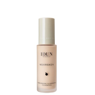 IDUN Minerals skystas makiažo pagrindas lengvai maskuojantis Norrsken Saga Nr. 1203 neutral light, 30 ml