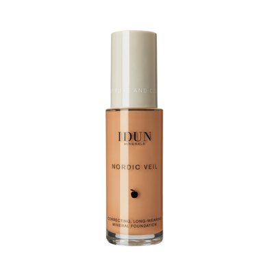 IDUN Minerals skystas makiažo pagrindas stipriai maskuojantis Nordic Veil Ylva 1314, 26 ml
