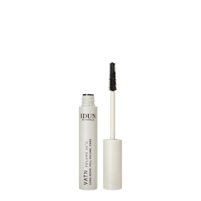 IDUN Minerals suteikiantis apimties vandeniui atsparus blakstienų tušas, juodos spalvos VATN VOLUME Nr.5016, 9 ml