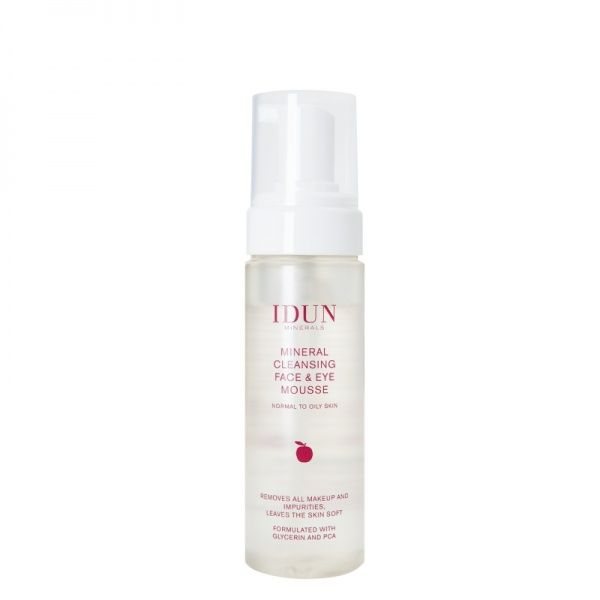 IDUN MINERALS valančios veido ir akių putos su obuolių rūgštimis, 170 ml