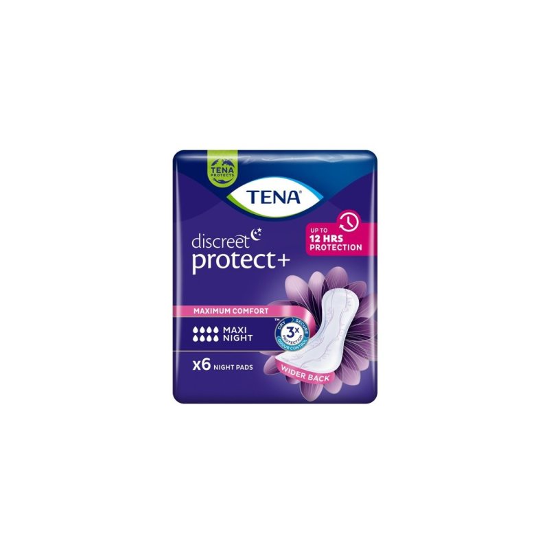 Įklotai TENA Discreet Maxi Night N6