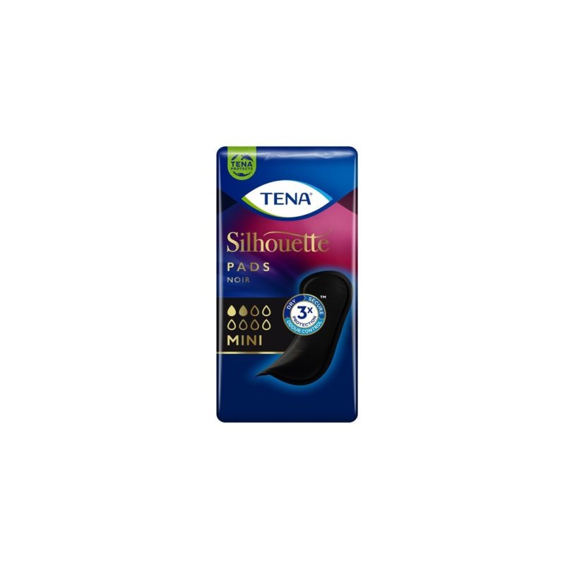 Įklotai TENA SILHOUETTE Noir Mini N18 (juod.)