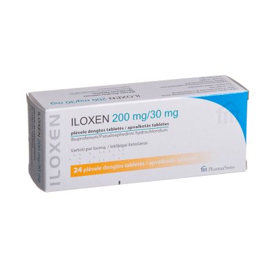 Iloxen 200 mg/30 mg plėvele dengtos tabletės N24