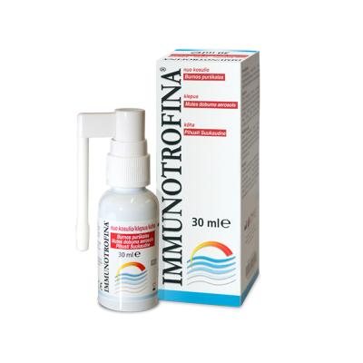 IMMUNOTROFINA purškalas nuo kosulio vaikams ir suaugusiems, 30 ml