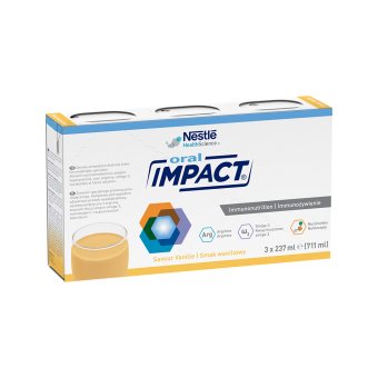 IMPACT ORAL, vanilės skonio gėrimas, 3 pakeliai, 237 ml